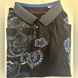 Robert Graham black XXL multicolor paisley design
